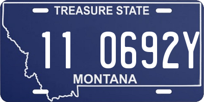 MT license plate 110692Y