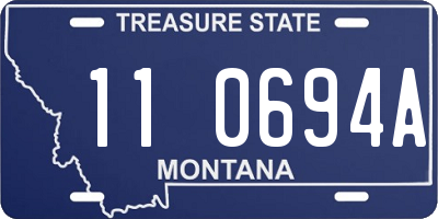 MT license plate 110694A