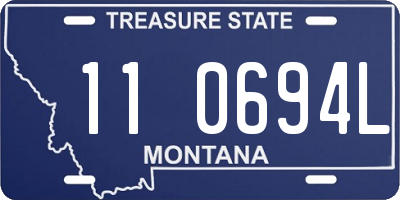 MT license plate 110694L