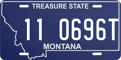 MT license plate 110696T