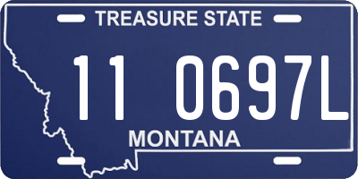 MT license plate 110697L