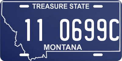 MT license plate 110699C