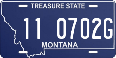 MT license plate 110702G