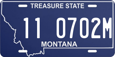 MT license plate 110702M