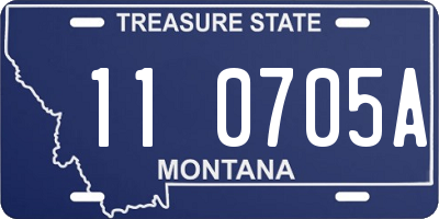 MT license plate 110705A
