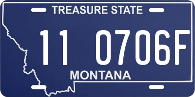 MT license plate 110706F