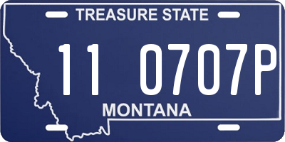 MT license plate 110707P