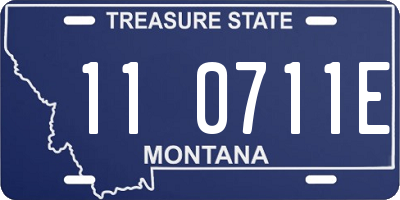 MT license plate 110711E