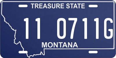 MT license plate 110711G