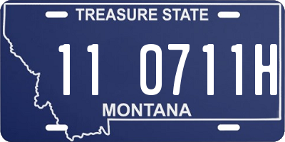 MT license plate 110711H