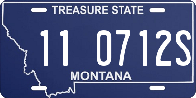 MT license plate 110712S