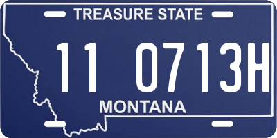 MT license plate 110713H