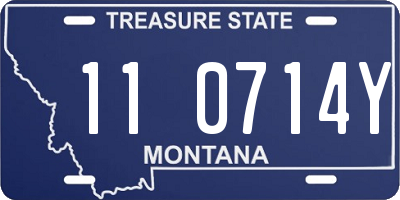 MT license plate 110714Y