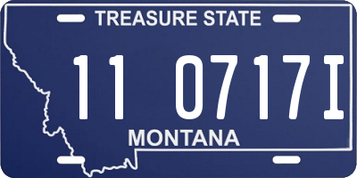 MT license plate 110717I