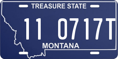 MT license plate 110717T