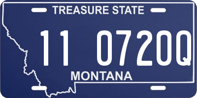 MT license plate 110720Q