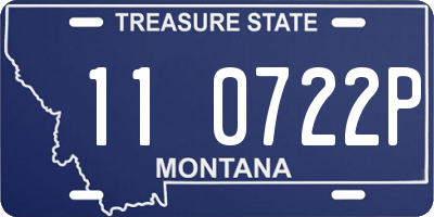 MT license plate 110722P