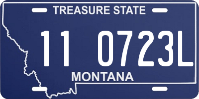 MT license plate 110723L