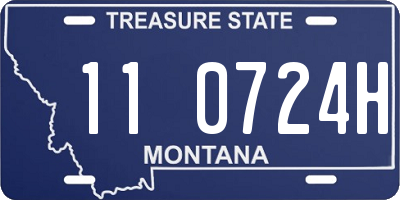 MT license plate 110724H