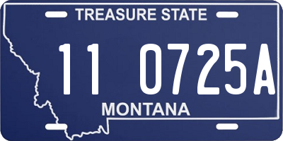 MT license plate 110725A