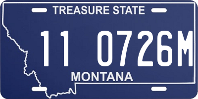 MT license plate 110726M