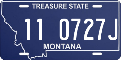 MT license plate 110727J