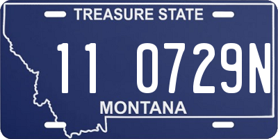 MT license plate 110729N