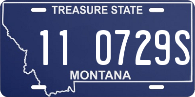 MT license plate 110729S
