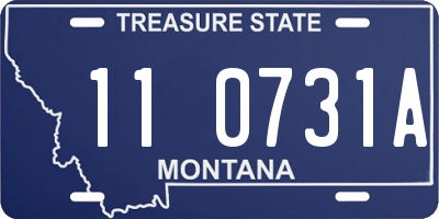 MT license plate 110731A
