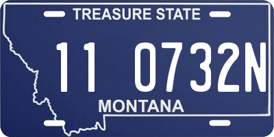 MT license plate 110732N