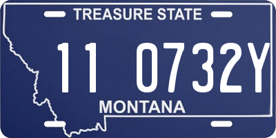 MT license plate 110732Y