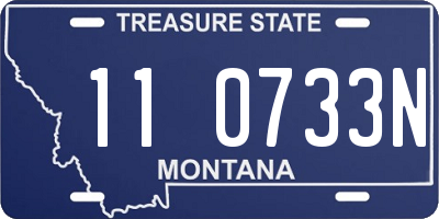 MT license plate 110733N
