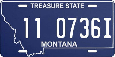 MT license plate 110736I