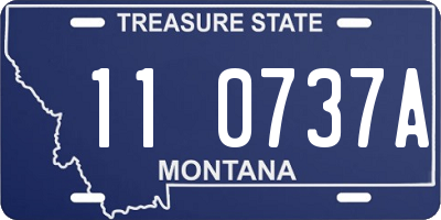 MT license plate 110737A