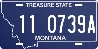 MT license plate 110739A