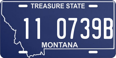 MT license plate 110739B