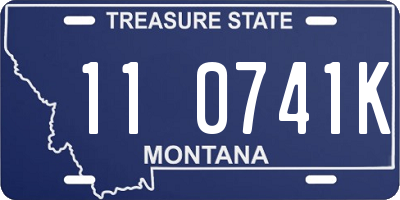 MT license plate 110741K