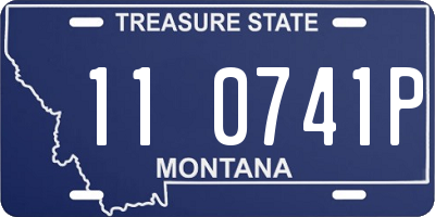 MT license plate 110741P