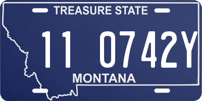 MT license plate 110742Y