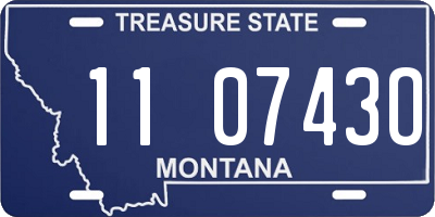 MT license plate 110743O