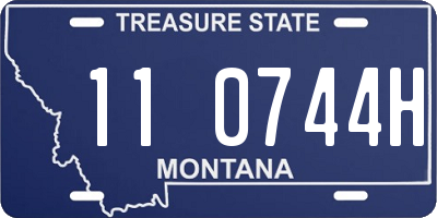MT license plate 110744H