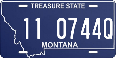 MT license plate 110744Q