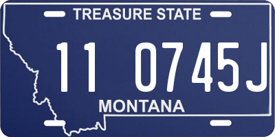 MT license plate 110745J