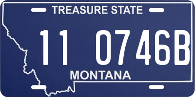 MT license plate 110746B