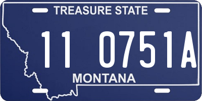 MT license plate 110751A
