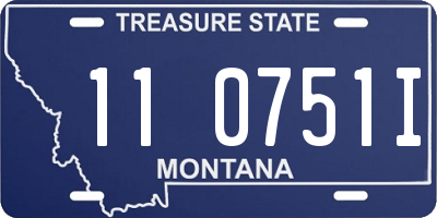 MT license plate 110751I