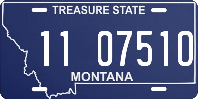 MT license plate 110751O