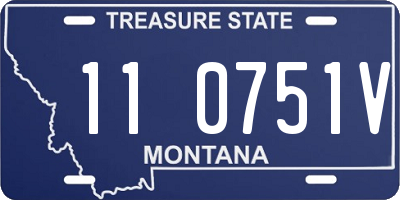 MT license plate 110751V
