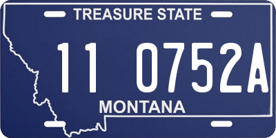 MT license plate 110752A