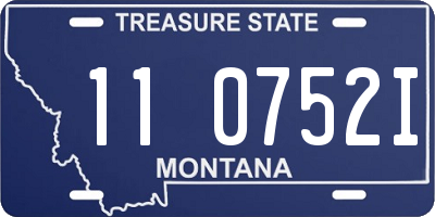 MT license plate 110752I